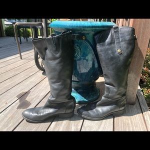 Black riding boots